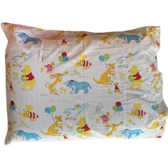 Vintage 90s Disney Winnie The Pooh Patchwork Pillowcases - Picture 10 of 12